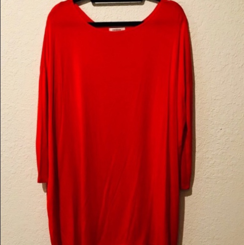Cherish piko orange dress